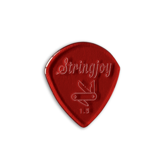 Stringjoy 1.5mm Pocketknife Acrylic Picks - 2 pack