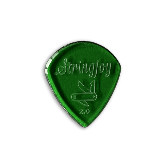 Stringjoy 2.0mm Pocketknife Acrylic Picks - 2 pack